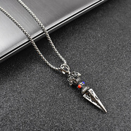 托托貼貼降魔杵吊墜 復古金剛杵藏傳金剛橛吊墜鈦鋼項鏈SN3940 金剛橛密宗