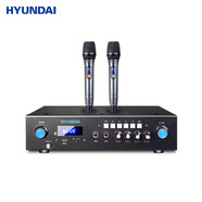 HYUNDAI現(xiàn)代家庭ktv音響功放機(jī) 家用卡包音箱專用 高保真藍(lán)牙無線大功率音樂功放 K660功放（充電話筒）
