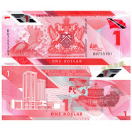 美洲-特立尼達和多巴哥塑料鈔全新UNC外國紙幣錢(qián)幣收藏 2020年1元P-60單張