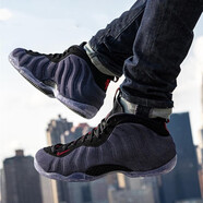 耐克（NIKE）男鞋Foamposite末日博士泡藍海岸泡液態(tài)金泡鮑魚(yú)噴實(shí)戰籃球鞋 314996-404 丹寧牛仔紫噴 38.5