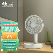 Hulker 大扇面桌面小風(fēng)扇USB可充電臺式辦公室學(xué)生宿舍床頭大風(fēng)力便攜電風(fēng)扇 升級七葉羽靜音風(fēng)扇 【折疊款】3600電池/帶定時(shí)功能