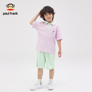 大嘴猴（paul frank）童裝兒童套裝2025夏季男女童時(shí)尚休閑百搭簡(jiǎn)約潮流中大童套裝 淺紫 140