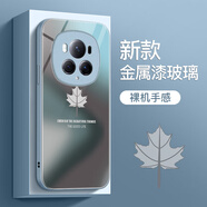 彩繪師 適用榮耀Magic6/7Pro手機殼5G鏡頭全包金屬漆玻璃榮耀magic6硅膠防摔硬殼保護套網(wǎng)紅簡(jiǎn)約漸變楓葉 榮耀Magic6【遠峰藍】立體感玻璃