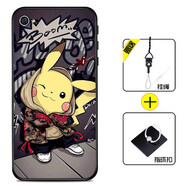好機(jī)友蘋果4手機(jī)殼iphone4保護(hù)套4S防摔iphone4s全包軟薄情侶潮牌網(wǎng)紅男液態(tài)硅膠女個(gè)性 【蘋果4/4S通用】時(shí)尚皮卡+指環(huán)+掛繩