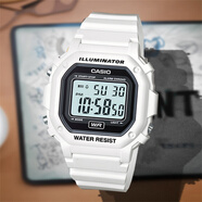 卡西歐（CASIO）手表運(yùn)動(dòng)經(jīng)典復(fù)古方塊小方表學(xué)生F108WHC-7B 7A 1A 4A 2A 電子表 F-108WHC-7A 【附加貼膜】