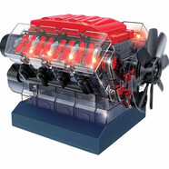 InnonEXsteam汽車(chē)發(fā)動(dòng)機(jī)模型V8引擎可發(fā)動(dòng)科學(xué)小實(shí)驗(yàn)套拼組裝diy玩具12歲