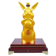 五糧液集團出品  高度酒 禮盒酒水 商務(wù)節日送禮收藏擺柜 十二生肖酒 52度 1.25L 1瓶 2011年產(chǎn)金兔年生肖 禮盒裝