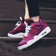 耐克（NIKE）女鞋Air Jordan 4 GS AJ4緩震透氣休閑運動籃球鞋487724-661 487724-661 情人節(jié) 35.5