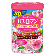 巴斯克林【優(yōu)選】日本洛漫全身泡澡浴鹽600g牛奶膠原蛋白泡腳入浴劑 野玫瑰及玫瑰果油600g