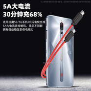 即滿(mǎn) 適用努比亞紅魔5g/5s/6r充電器頭快充55W數據線(xiàn)閃充套裝中興s30/axon30/40/pro通用  雙type-c直頭線(xiàn) 1米