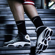 NIKE耐克男鞋女鞋新款A(yù)ir Jordan 13 AJ13男女子休閑運(yùn)動(dòng)鞋高幫籃球鞋 反轉(zhuǎn)熊貓884129-061/414571-061 42