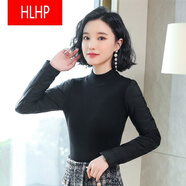 HLHP【特價(jià)】羽絨棉袖打底衫女冬配皮草馬甲高領(lǐng)毛衣袖子加厚內搭針織衫輕奢高檔品牌.. 1款-1領(lǐng) XL126-140