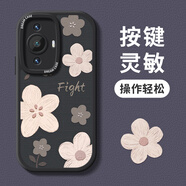 笑源 適用華為nova11手機殼女款nova 11 pro保護套全包nova11UItra硅膠磨砂防摔ui 黑色油畫(huà)小花(黑)F1188+手環(huán)掛繩+壁紙+膜 華為 nova 11 Pro