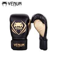 VENUM毒液競(jìng)爭(zhēng)者拳擊手套訓(xùn)練泰拳散打搏擊拳套拳擊套 黑金 12OZ