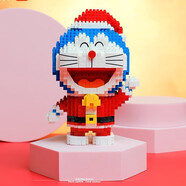 渥馳積木哆啦a夢(mèng)成人玩具叮當貓機器貓男女孩生日新年禮物 圣誕版 哆啦A夢(mèng)(1030顆粒)