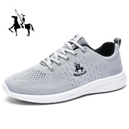 奈客保羅男鞋春秋季透氣休閑鞋輕便網(wǎng)鞋跑步運動(dòng)鞋男戶(hù)外旅游鞋軟底波鞋男 紳士灰32776 40