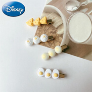 迪士尼（Disney）可愛仿真包子餃子發(fā)夾超萌食玩發(fā)飾手工邊夾劉海夾少女學(xué)院風(fēng)卡子 小包子+小饅頭+雞蛋+芝士【4個裝