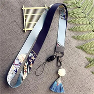 手機掛脖繩中國風(fēng)繩子菩提流蘇吊墜掛繩男女款殼掛脖繩子個(gè)性可拆 中國風(fēng)流蘇掛脖繩天空藍