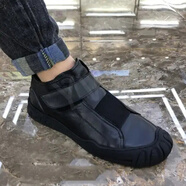 帕達(dá)索男鞋冬季新款男士潮流休閑鞋韓版百搭牛皮潮流高幫板鞋8900 GD8900黑色單鞋 41