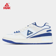 匹克板鞋男復古低幫態(tài)極910休閑鞋舒適革面耐磨情侶運動(dòng)鞋男女 大白/深中蘭 42