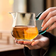 彌瑞 玻璃公道杯四方分茶器耐熱加厚手工茶海功夫茶具公杯勻杯