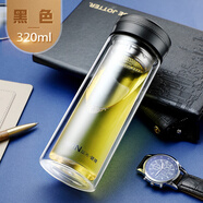 富光（Fuguang）玻璃杯男士商務(wù)水杯出差辦公個(gè)人專用杯車載泡茶杯子定制刻字