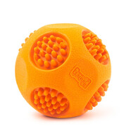 宜特（EETOYS）狗玩具耐咬橡膠球小中型訓(xùn)犬趣味訓(xùn)練球磨牙玩具可水洗 【趣味互動】橡膠哨子刺圓球
