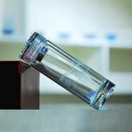 水中神玻璃杯雙層隔熱茶杯帶濾網(wǎng)高硼硅水杯子禮品杯防燙定制龍杯 300ml