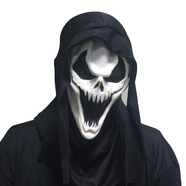 SOKGUIN驚聲尖叫頭套全臉萬圣節(jié)COS搞怪死神衣服服裝 狼牙面具