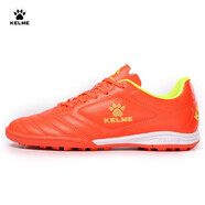 卡爾美（KELME）成人足球鞋男比賽TF碎釘球鞋學(xué)生透氣防滑球鞋873701 熒光橙 42