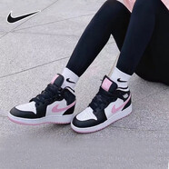 耐克（NIKE）aj女鞋2025冬季新款AIR JORDAN 休閑鞋板鞋aj1籃球鞋運動(dòng)鞋 555112-103黑白粉熊貓 36