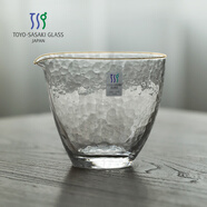 TOYO-SASAKI GLASS 【品牌官旗】日本進(jìn)口東洋佐佐木金邊玻璃公道杯熱水分茶器茶杯 金邊公道杯 300毫升