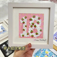 油畫(huà)棒畫(huà)框四宮格作品框10*10cm正方形木畫(huà)框臺(tái)面相框擺臺(tái)掛墻 白框4寸帶卡紙（可裝10cm畫(huà)紙）