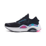 李寧（LI-NING）跑步鞋女鞋2020新款嵐PLUS女士跑鞋鞋子低幫運(yùn)動(dòng)鞋 標(biāo)準(zhǔn)黑ARHQ078-5 36