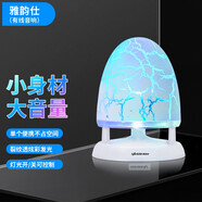 雅韻仕（YAYUSI）  小音響電腦臺(tái)式機(jī)音箱筆記本插線擴(kuò)音小喇叭高音質(zhì)高顏值 白色（裂紋透）
