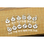 末言雨（MOYANYU）十二星座吊墜S925銀12星座圓牌掛墜手串diy飾品材料配件 魔蝎座