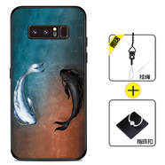 好機友三星Note8手機殼galaxy保護套Samsung防摔全包軟薄情侶潮牌5G版網(wǎng)紅男液態(tài)硅膠 【三星NOTE8】太極魚+指環(huán)+掛繩