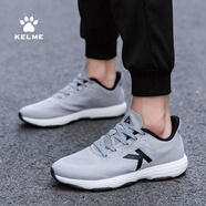 KELME/卡爾美運動(dòng)鞋男夏季透氣網(wǎng)輕便休閑鞋子男情侶款鞋跑步鞋 66911524 淺灰 35