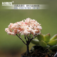 微景觀擺件 園藝多肉植物花盆迷你DIY裝飾生日蛋糕仿真動(dòng)物人物卡通創(chuàng)意花園花盆迷你工 浪漫花仿真樹(shù)