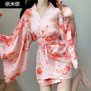 依米儂神明少女日式和服正裝日本傳統服裝純欲風(fēng)日系浴袍櫻花可愛(ài)浴衣性 櫻花(細帶) 均碼 建議80-140斤內