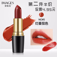 形象美 誘惑性感口紅咬唇妝唇膏滋潤霧面啞光持久保濕不沾杯不掉色防水 #5爛番茄色