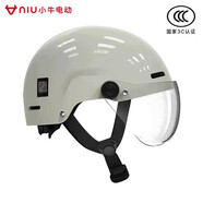 小牛電動【新國標頭盔】電動車頭盔3C認證 騎行配件 防曬透氣安全半盔 珠玉白