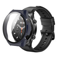 瘋殼小米Watch S1保護殼Xiaomi S1殼膜一體PC鋼化玻璃保護套防摔防刮 【水墨藍】殼膜一體 適用xiaomi watch S1