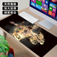 黑爵（AJAZZ） 游戲超大鼠標(biāo)墊LOL吃雞游戲卡通鍵盤墊大號鎖邊包邊辦公桌墊游戲鼠標(biāo)墊 艾斯800*300mm精密鎖邊