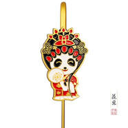 京劇臉譜古風(fēng)金屬書(shū)簽創(chuàng  )意生日禮品送學(xué)生中國特色小禮品定制logo 花旦京劇熊貓書(shū)簽