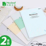 瑪麗（Maxleaf） A4硬面抄筆記本文具記事本日記本學(xué)生用品硬面抄簡(jiǎn)商務(wù)辦公用硬抄本工作筆記手賬 2本