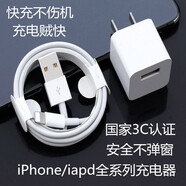 原奘 適用于蘋(píng)果X se iphone xs/xr/8p/6s/5s 7plus充電器手機充電頭數據線(xiàn)usb充電線(xiàn)快充手機充電插頭 快充充電器頭+線(xiàn) 1m套裝