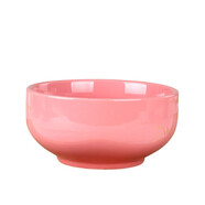 LICHEN景德鎮(zhèn)陶瓷餐具卡通碗兒童飯碗面碗哆啦a夢吃飯碗泡面碗 中號貓粉色