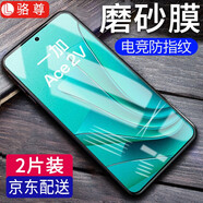 【2片裝】駱尊 適用一加ace2v鋼化膜OPPO一加Ace2V防窺膜抗藍光全屏高清防爆玻璃手機貼膜 電競級手游磨砂膜*2片裝