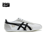 Onitsuka Tiger鬼塚虎男鞋 慢跑鞋透氣輕便男女款運(yùn)動(dòng)休閑鞋RUNSPARK 白色/黑色（1183B480-105） 40.5